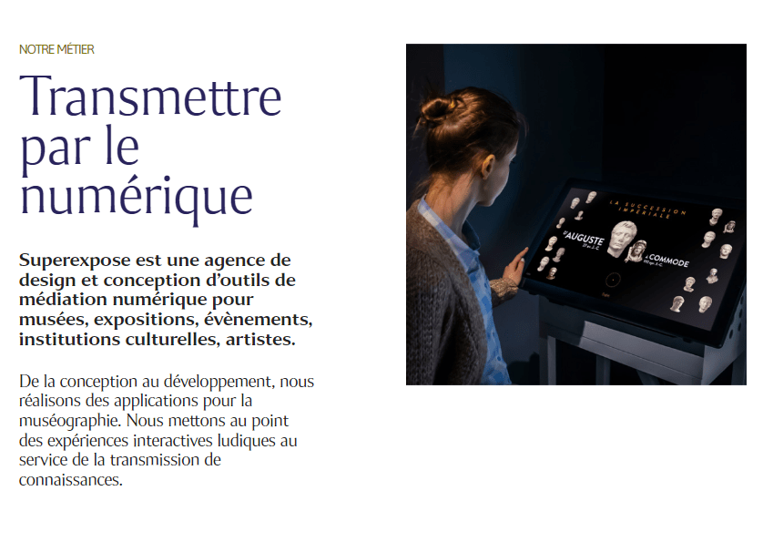 capture d'ecran du site superexpose